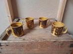 4 vintage koffie mokken WP Engeland, Ophalen of Verzenden, Huis en Inrichting