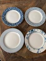 Laura Ashley gebaksbordjes 8 stuks blauw/wit, Huis en Inrichting, Keuken | Servies, Ophalen, Nieuw, Bord(en), Overige stijlen