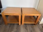 2 Vierkante Salontafels Hout, Ophalen, Gebruikt, Vierkant, Hout