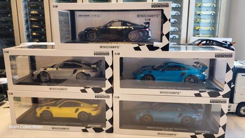 Minichamps Porsche 911 GT2 RS 991.2 Weissach Package - 2018, Hobby en Vrije tijd, Modelauto's | 1:18, Zo goed als nieuw, Auto