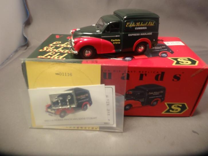 Vanguards Morris Minor Van Eddy Stobart LTD 1:43, Hobby en Vrije tijd, Modelauto's | 1:43, Nieuw, Auto, Vanguards, Ophalen of Verzenden