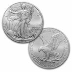 2021 American Fine Silver Eagle Coin BU (Type 2), Ophalen of Verzenden, Zilver