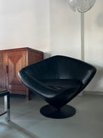 Vintage design leren fauteuil WK Mobel jaren 80, Huis en Inrichting, Fauteuils, Ophalen of Verzenden, Zo goed als nieuw