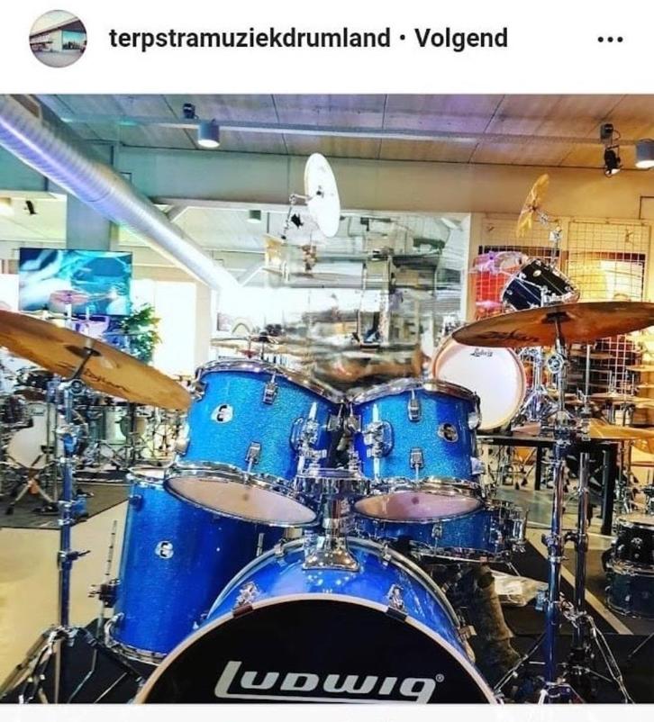 Ludwig Drumstel, Muziek en Instrumenten, Drumstellen en Slagwerk, Gebruikt, Ludwig, Ophalen