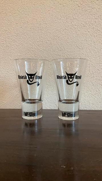 Set Westend Absinth Devil glazen beschikbaar voor biedingen