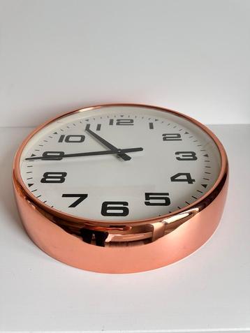 Koperen stationsklok 40cm beschikbaar voor biedingen