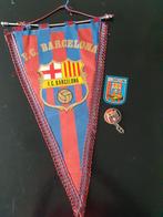 FC Barcelona vaantje sticker en sleutelhanger, Verzamelen, Ophalen of Verzenden, Gebruikt, Buitenlandse clubs, Vaantje of Sjaal