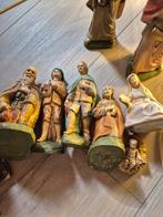 Oude Kerstbeelden zwaar en groot van model compleet met stal, Diversen, Kerst, Ophalen, Gebruikt
