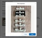 Porseleinen messenleggers met bloemetjes, Ophalen of Verzenden