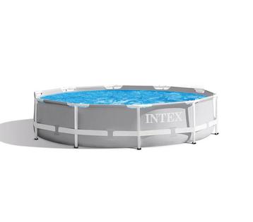 Intex prism opzet zwembad 306x76 met veel toebehoren beschikbaar voor biedingen