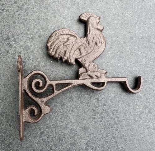 Wandhaak Haan, Gietijzer, Muurhaak, haak voor bloempot, Huis en Inrichting, Woonaccessoires | Wanddecoraties, Nieuw, Ophalen of Verzenden