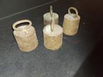 4 oude gewichten 5 kg met handvatten, Antiek en Kunst, Antiek | Gereedschap en Instrumenten, Ophalen
