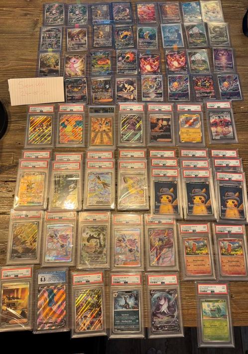 🚨151🚨 prismatic evolutions 🚨slab & raw charizard psa 9 10, Hobby en Vrije tijd, Verzamelkaartspellen | Pokémon, Zo goed als nieuw