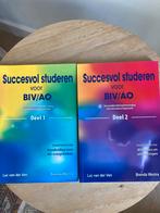 Succesvol studeren BIV/AO Deel 1 & 2, Overige vakken, Ophalen of Verzenden, Zo goed als nieuw, Luc van der ven