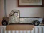 Metalen pick-up truck auto planten pot., Rond, Ophalen of Verzenden, Zo goed als nieuw, Minder dan 25 cm