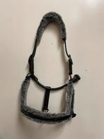 Harry’s horse halster leer Full Zwart grijs bont Nieuw, Ophalen of Verzenden, Nieuw