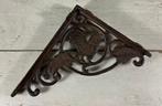 Franse vintage gietijzeren plankdrager wandsteun met haan, Huis en Inrichting, Ophalen of Verzenden, Zo goed als nieuw