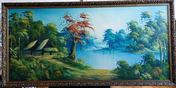 Landschapsschilderij beschikbaar voor biedingen