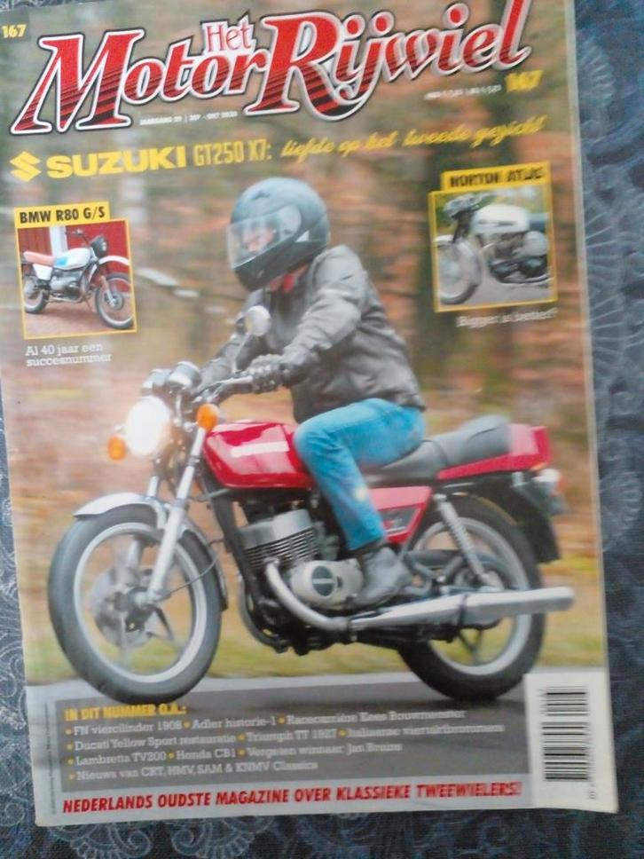 Het Motorrijwiel - Suzuki GT250 X7, Boeken, Motoren, Gelezen, Algemeen, Ophalen of Verzenden