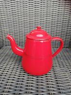 Emaille Rode Koffie / Theepot, Ophalen of Verzenden