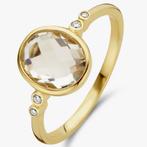 Diamond Point Geelgouden ring, 2.47 ct witte topaas, Sieraden, Tassen en Uiterlijk, Ringen, Goud, Dame, Kleiner dan 17, Zo goed als nieuw