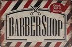 Wandbord – Barber shop - Barbier - Vintage - Retro - Wanddec, Nieuw, Ophalen of Verzenden