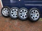 BMW velgen Michelin Winterbanden E60 E61 16 Inch 4+1 stuks, Ophalen, Gebruikt, BMW