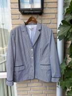 Delmod blazer | maritiem | wit blauw streep | maat 48, Blauw, Ophalen of Verzenden, Zo goed als nieuw, Maat 46/48 (XL) of groter