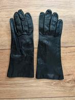 Zwarte Laimböck leren dames handschoenen maat 7 3/4, Ophalen of Verzenden, Zo goed als nieuw, Handschoenen
