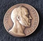 Bronzen penning Koning Willem II 1792-1849, Postzegels en Munten, Penningen en Medailles, Ophalen of Verzenden, Overige materialen