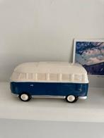VW bus spaarpot donkerblauw, Verzamelen, Spaarpotten, Ophalen of Verzenden, Zo goed als nieuw, Steen, Aardewerk of Keramiek, Vervoermiddel