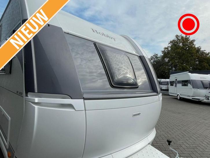 Hobby De Luxe 495 UL, Caravans en Kamperen, Caravans, Bedrijf, tot en met 4, Rondzit, Hobby, 2 aparte bedden, Overige typen, Gascomfoor
