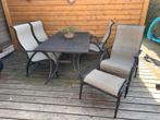 Hartman Tuinset - 4 persoons, Tuin en Terras, Tuinsets en Loungesets, Ophalen, 4 zitplaatsen, Gebruikt, Eettafel