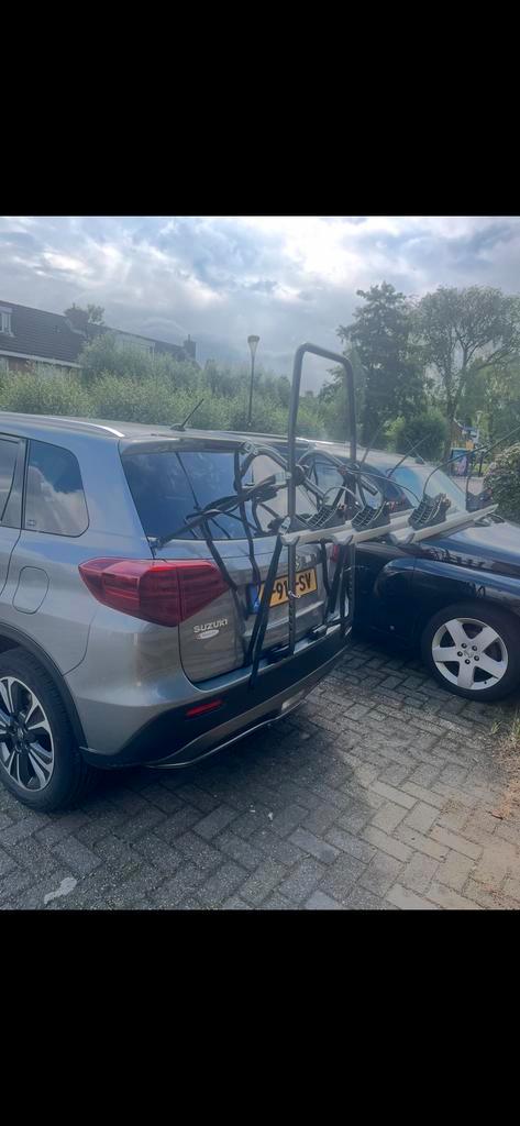 Menabo Stand up 3 fietsendrager - Achterklep, 3 fietsen, Auto diversen, Fietsendragers, Gebruikt, Achterklepdrager, 3 fietsen of meer