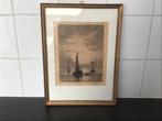 Maritieme ets van J.F.Obbes. Gesigneerd., Antiek en Kunst, Kunst | Etsen en Gravures, Ophalen of Verzenden