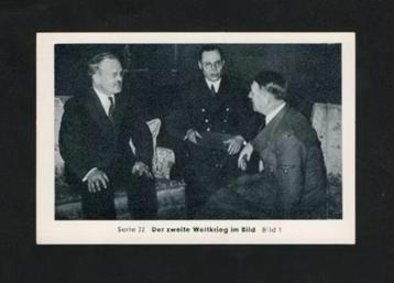Verzamelplaatje Tweede Wereldoorlog Hitler Molotow Berlin. beschikbaar voor biedingen