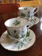 Paragon (Royal Albert) Trillium Theekopjes - Set van 2, Verzamelen, Porselein, Kristal en Bestek, Ophalen of Verzenden, Zo goed als nieuw