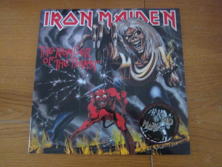 Iron Maiden - The Number Of The Beast 2014 Parlophone EU LP, Cd's en Dvd's, Vinyl | Hardrock en Metal, Zo goed als nieuw, Ophalen