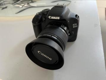 Canon 550D foto- en videocamera & 18-55mm lens zgan 