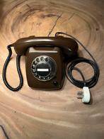 PTT huistelefoon Ericsson T65 de Kuxe bruin jaar 1976 bruin, Ophalen of Verzenden