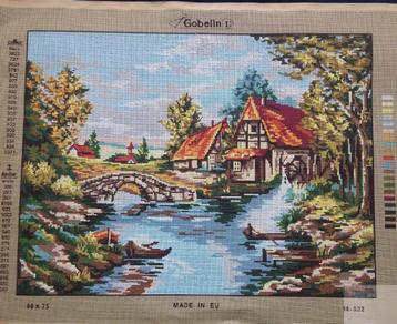 Cado voorbedrukt groot borduurstramien landschap  520 beschikbaar voor biedingen