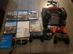 Playstation 4 Slim met 3 controllers, Spelcomputers en Games, Ophalen, Met games, Zwart, Met 2 controllers