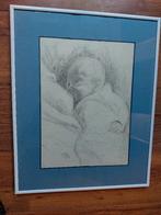 Jan Sluijters 1914-2005. Baby aan de borst tekening 1941., Ophalen of Verzenden