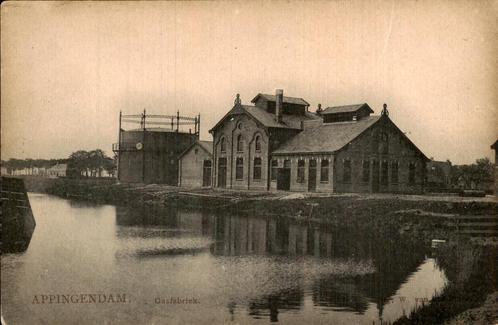 Appingedam - Gasfabriek, Verzamelen, Ansichtkaarten | Nederland, Ongelopen, Groningen, Voor 1920, Ophalen of Verzenden