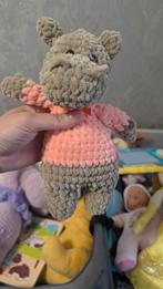 Handgemaakte Hippo Knuffel, Ophalen of Verzenden, Nieuw, Overige typen