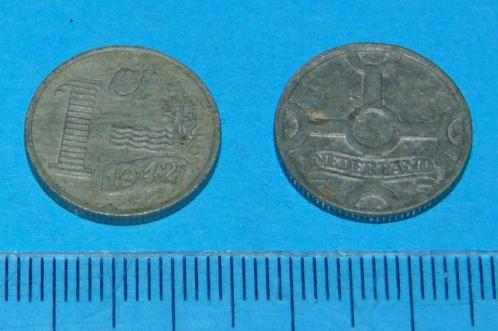 Nederland - 1 cent 1942 - zink, Postzegels en Munten, Munten | Nederland, Losse munt, 1 cent, Koningin Wilhelmina, Verzenden