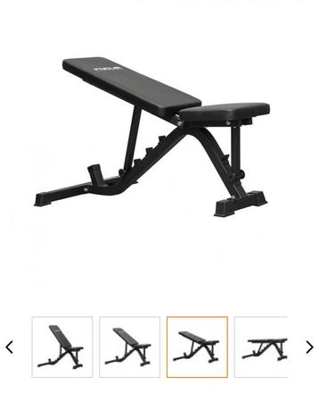 Verstelbare Force 8 bench beschikbaar voor biedingen