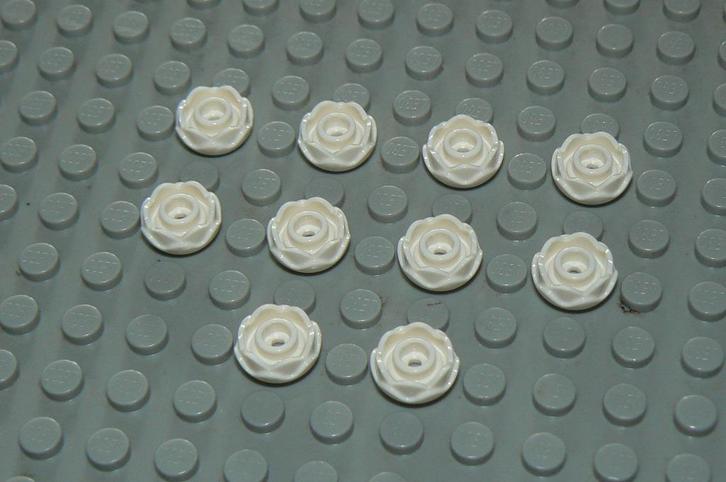 L039 Bloemen wit 10 st., Kinderen en Baby's, Speelgoed | Duplo en Lego, Nieuw, Lego, Losse stenen, Ophalen of Verzenden
