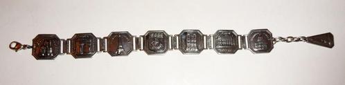 Armband Parijs Zilver Schakelarmband, Sieraden, Tassen en Uiterlijk, Armbanden, Zo goed als nieuw, Zilver, Zilver, Verzenden