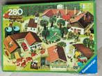 Ravensburger legpuzzel “Bij ons het dorp” 280 stukjes, Gebruikt, 500 t/m 1500 stukjes, Legpuzzel, Ophalen
